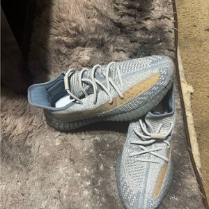 Yezzies Adidas Men's Blue and Tan Sneakers